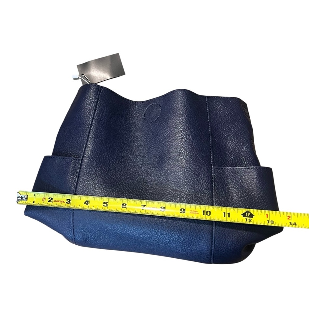 Joy Susan Kayleigh Crossbody Side-Pocket Bucket Bag Navy NEW - Picture 7 of 9